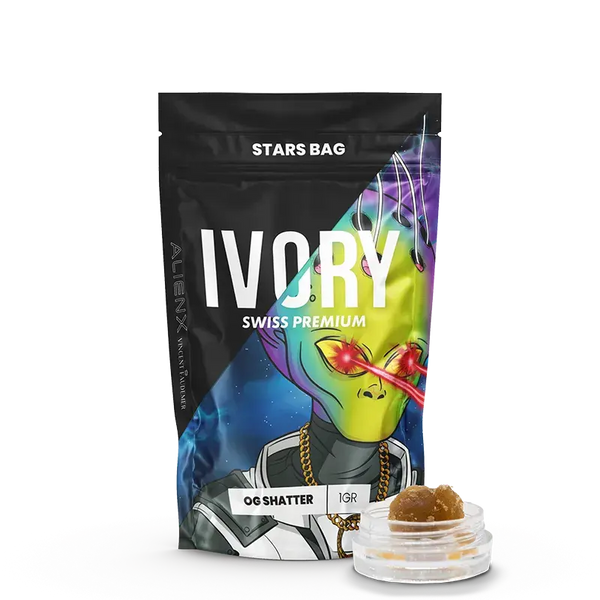 Concentré CBD Ivory Swiss OG Shatter